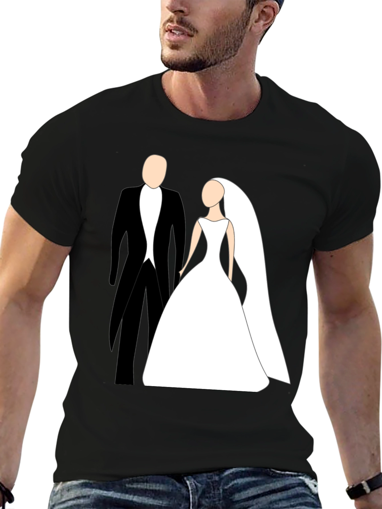Bride & Groom Graphic Tee - Wedding Gift