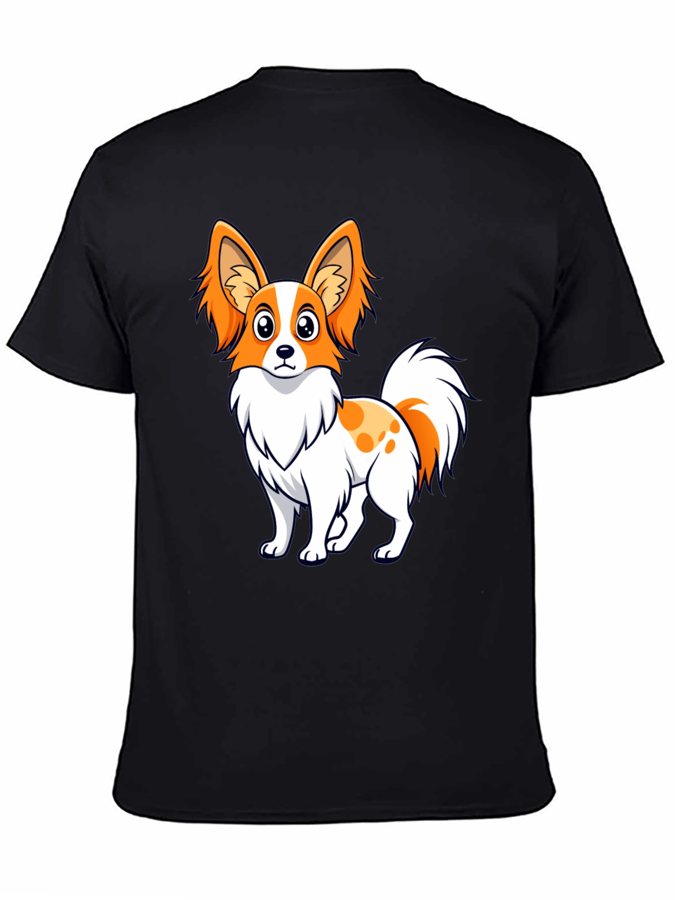 Cute Dog Graphic Tee - Unisex Black T-Shirt
