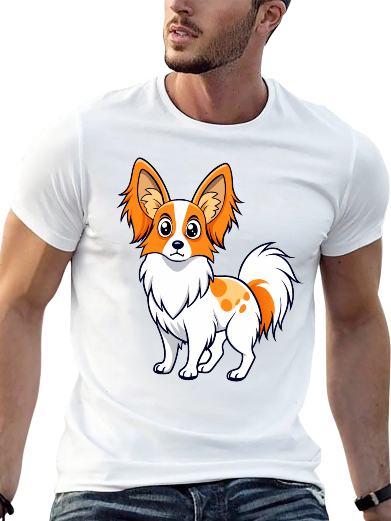 Cute Dog Graphic Tee - Unisex Black T-Shirt