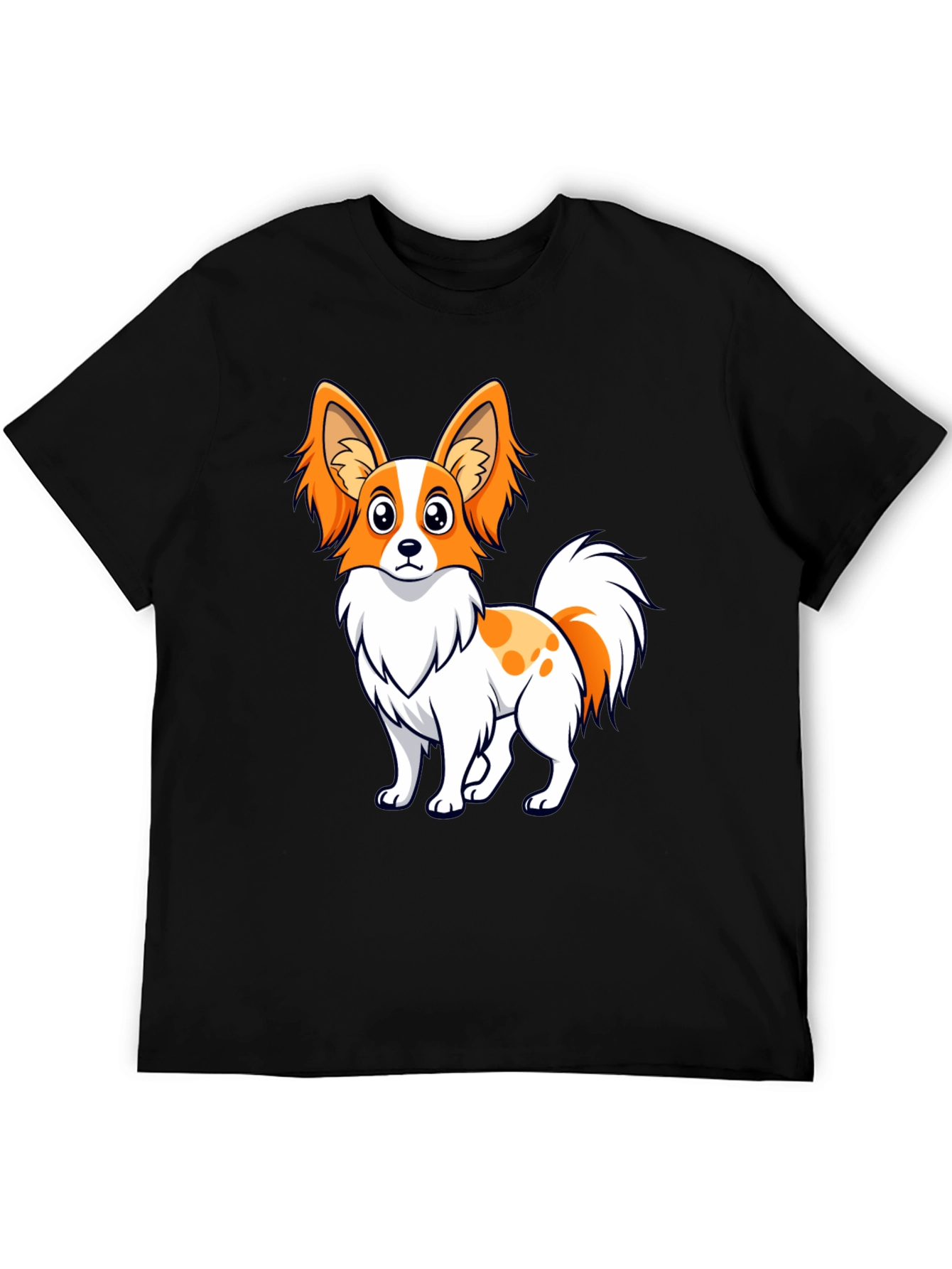 Cute Dog Graphic Tee - Unisex Black T-Shirt