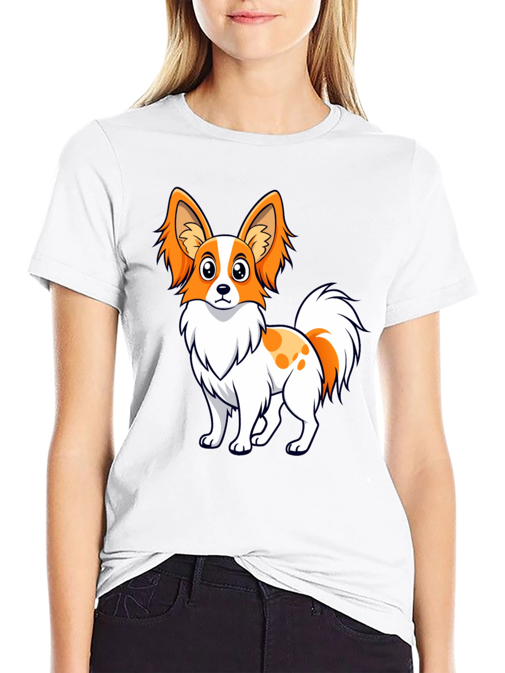 Cute Dog Graphic Tee - Unisex Black T-Shirt