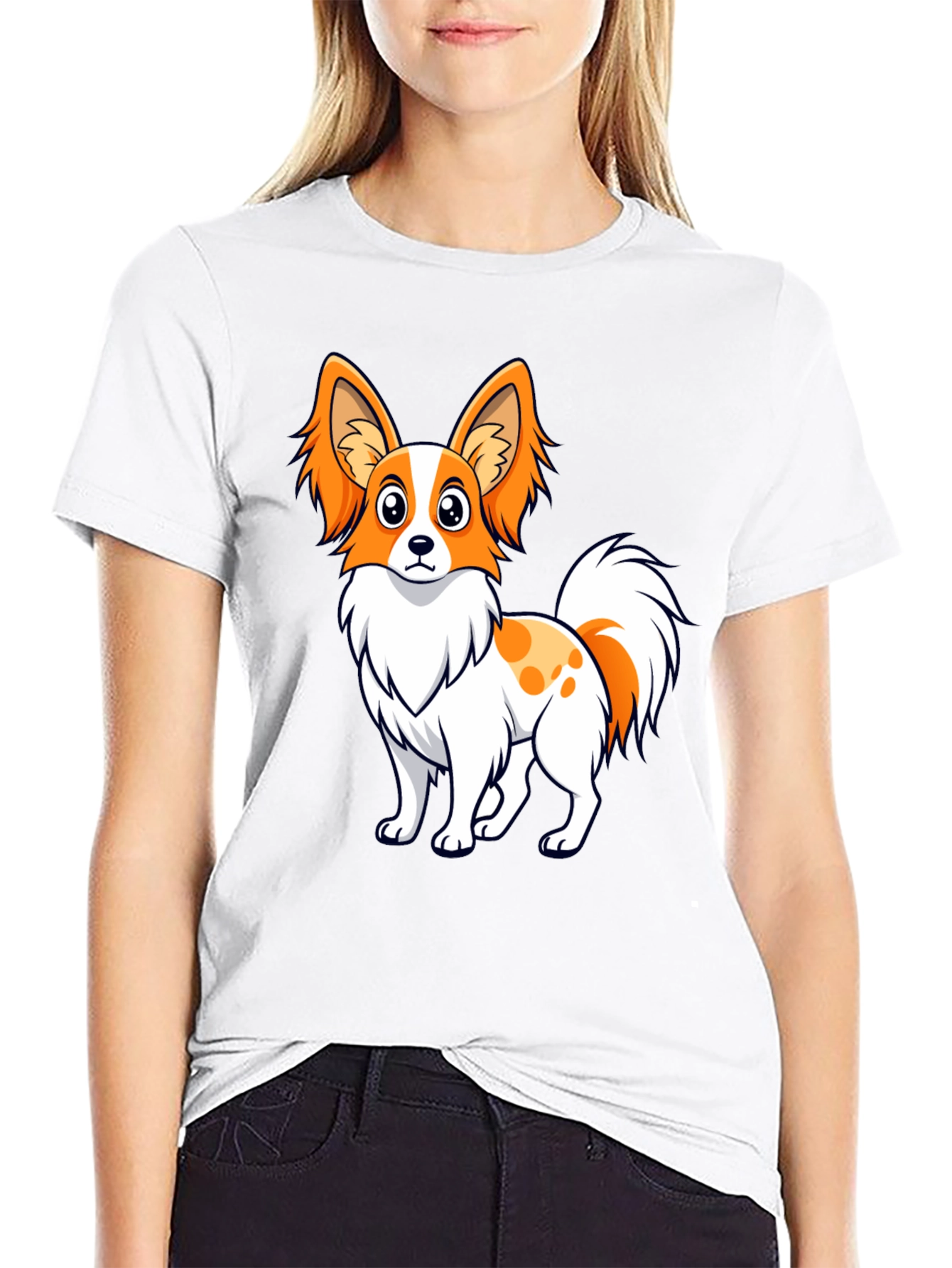 Cute Dog Graphic Tee - Unisex Black T-Shirt