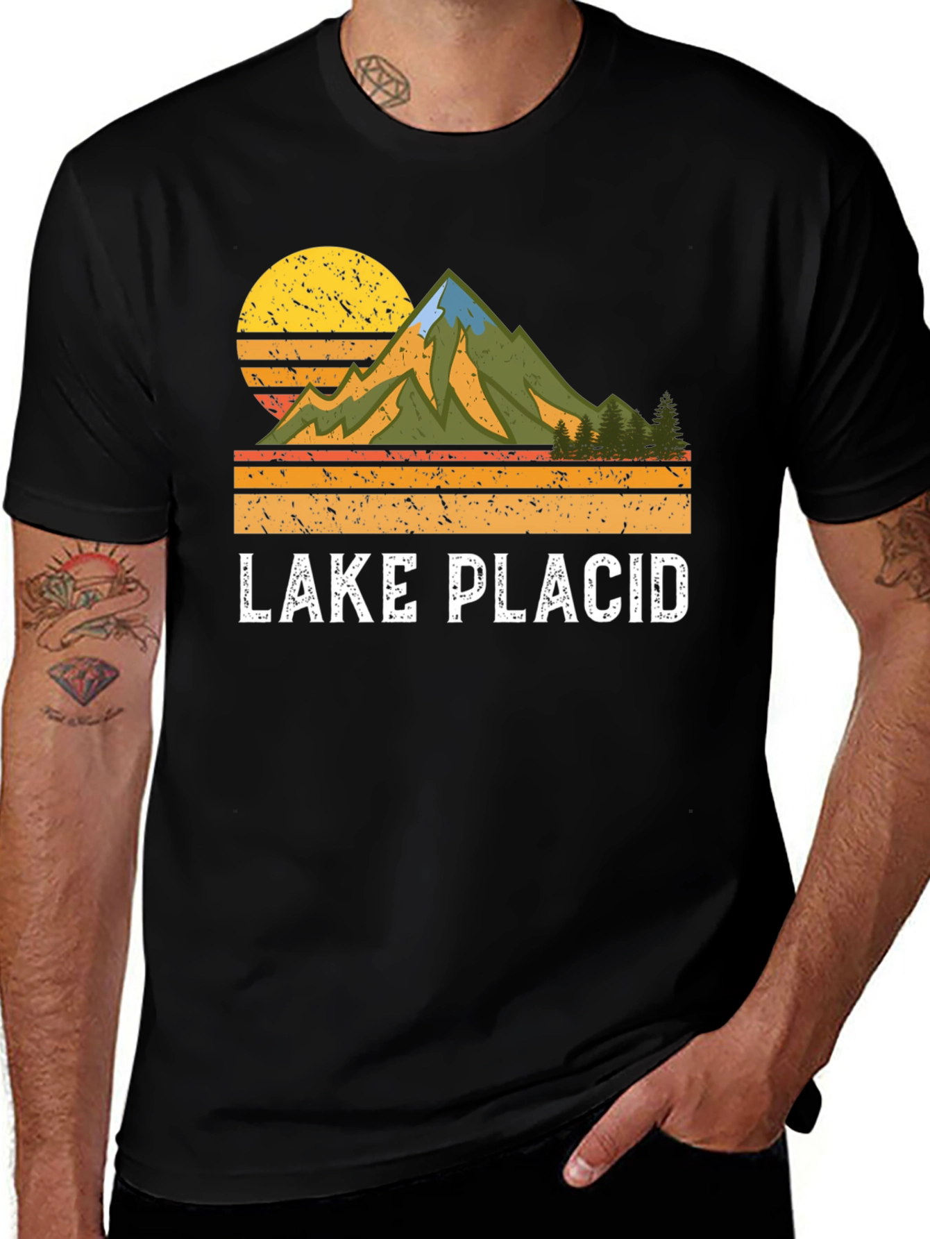 Lake Placid Retro Graphic T-Shirt