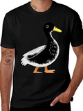 Duck Graphic T-Shirt - Casual Black Tee