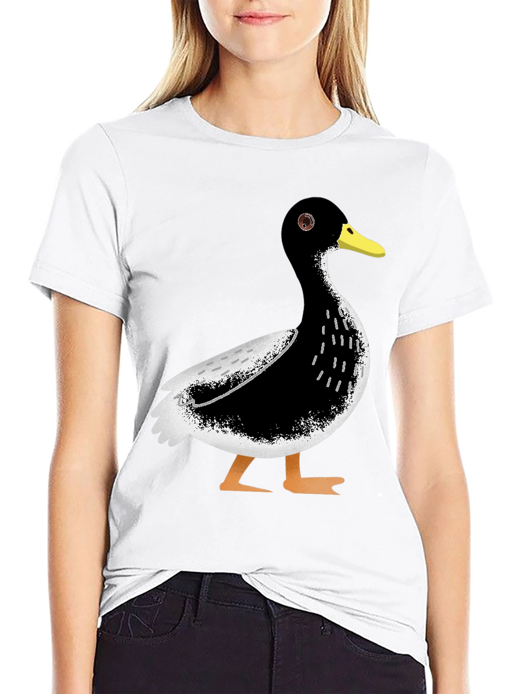 Duck Graphic T-Shirt - Casual Black Tee
