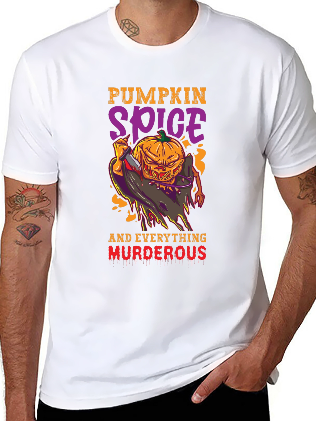 Pumpkin Spice Murder Halloween T-Shirt