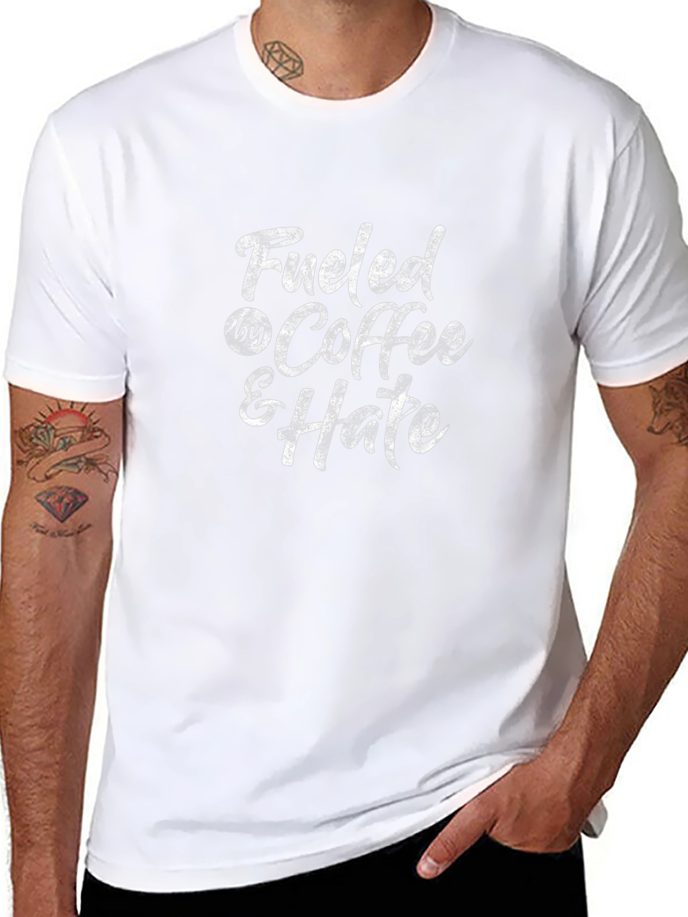 Fueled By Coffee & Hate Black T-Shirt