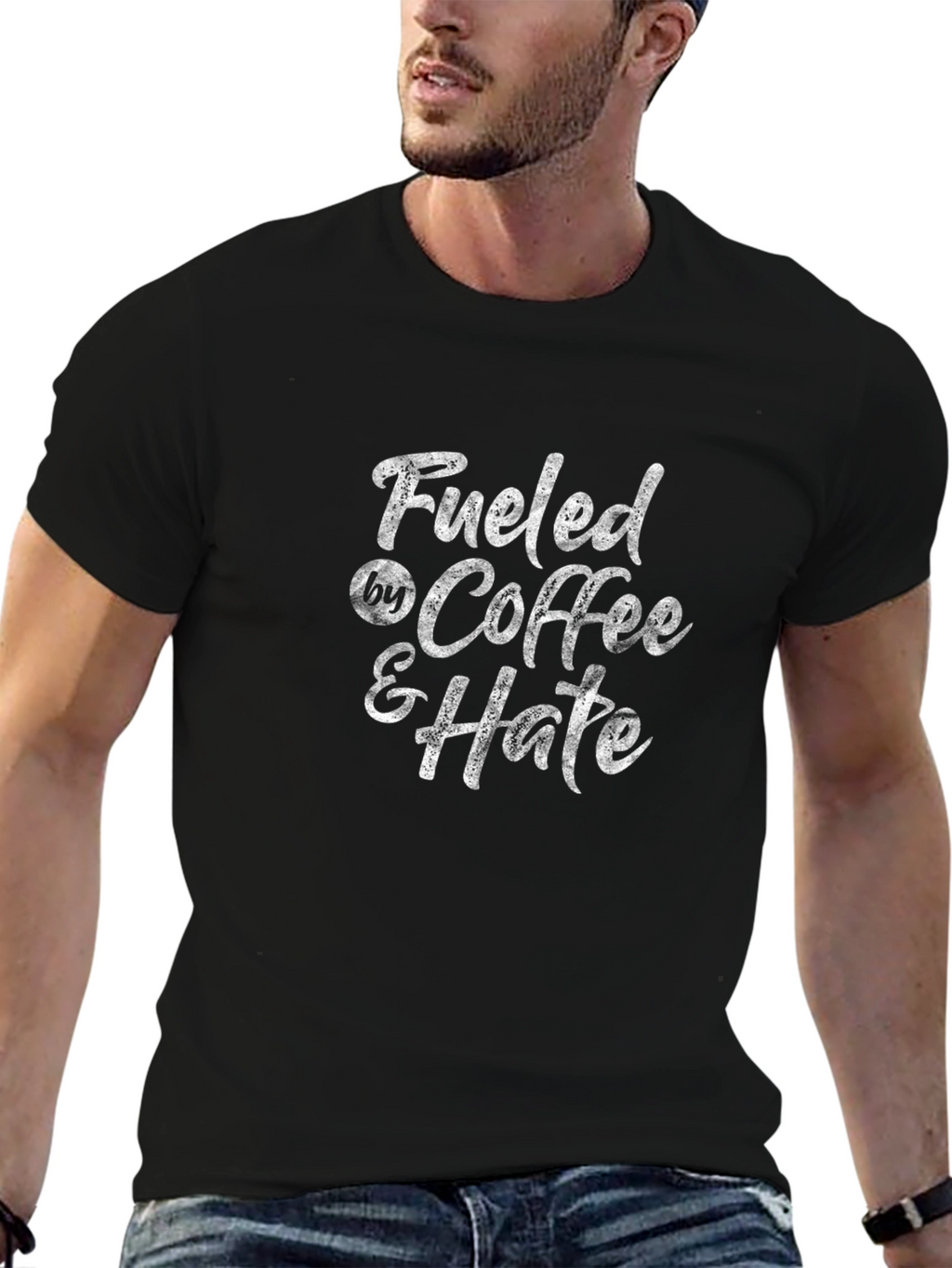 Fueled By Coffee & Hate Black T-Shirt