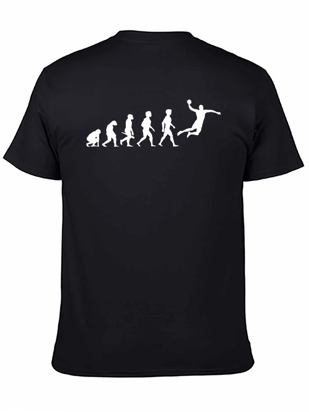 Evolution of Handball Black T-Shirt