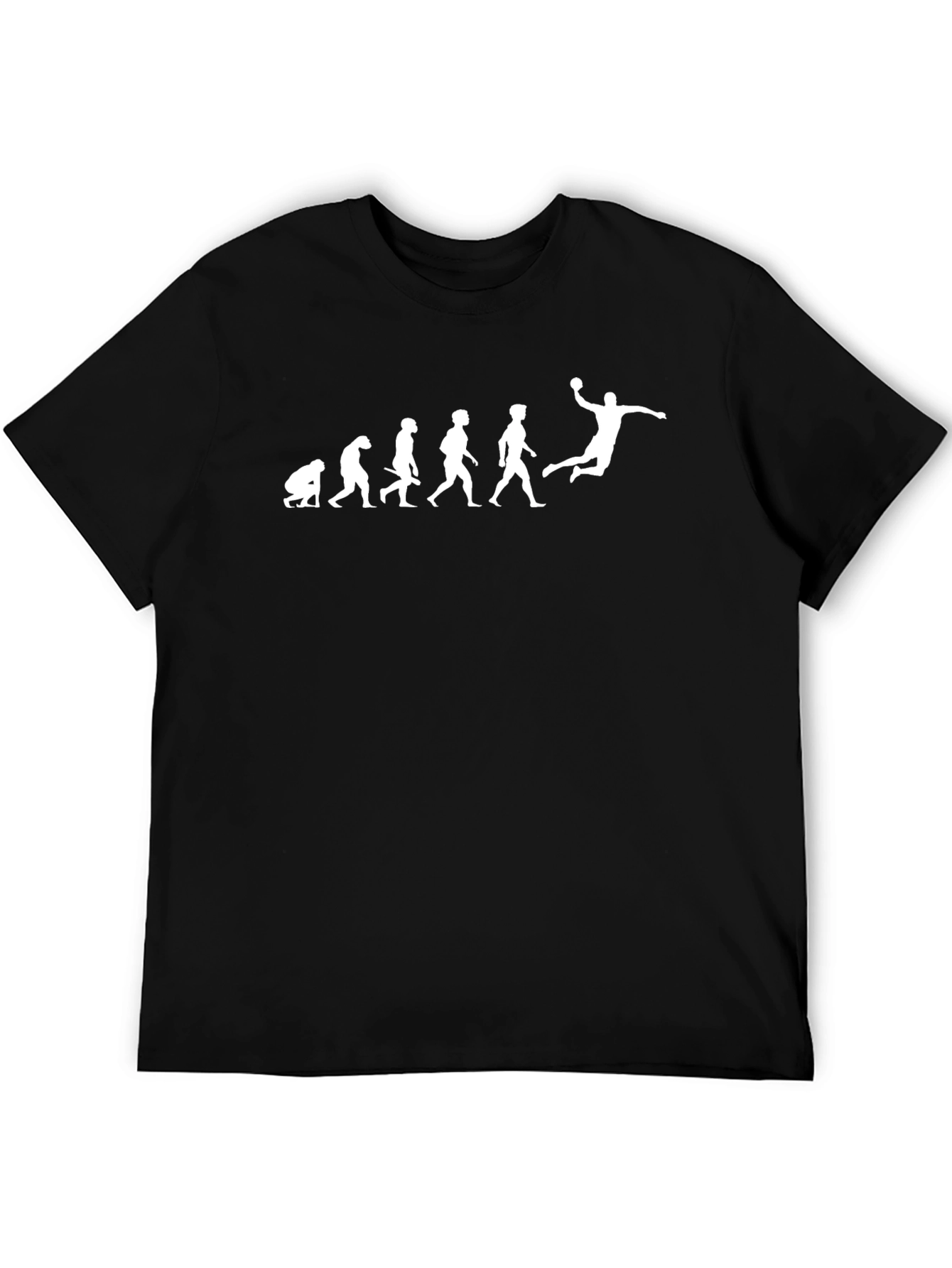Evolution of Handball Black T-Shirt