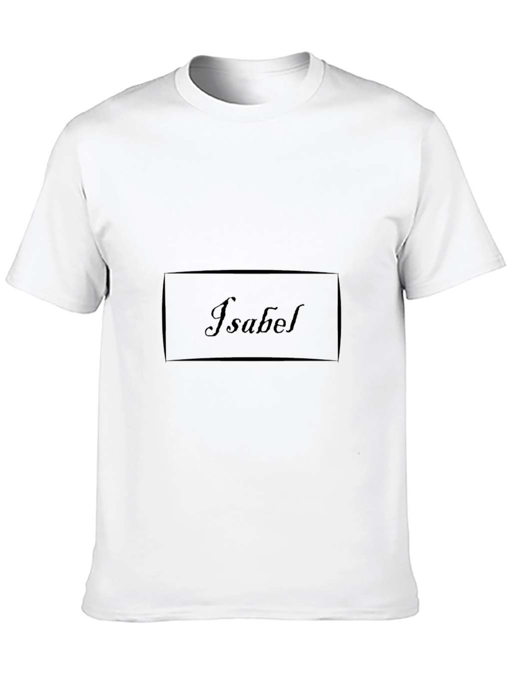 Isabel Personalized Black T-Shirt
