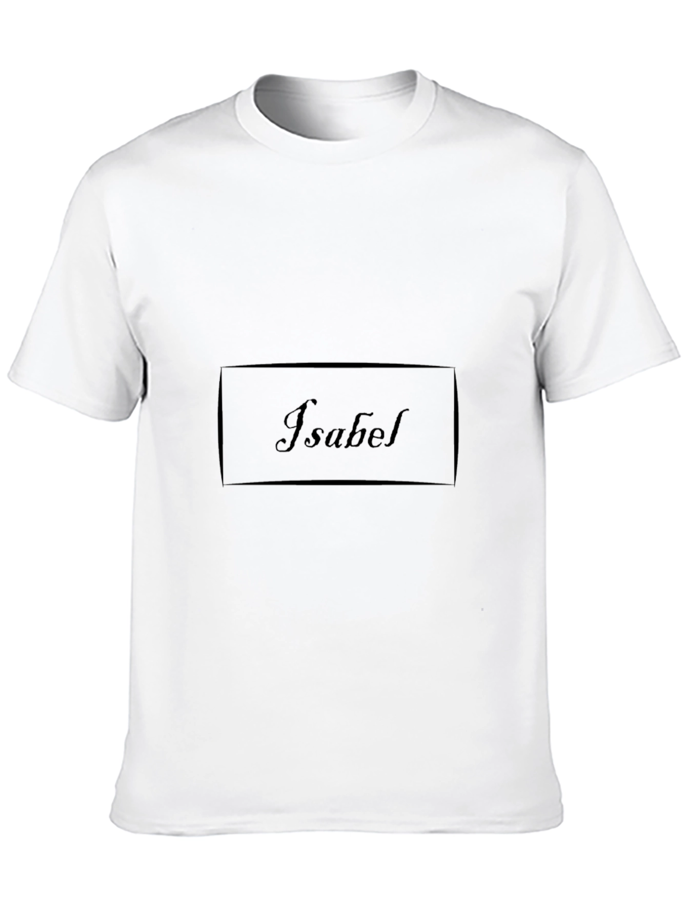 Isabel Personalized Black T-Shirt