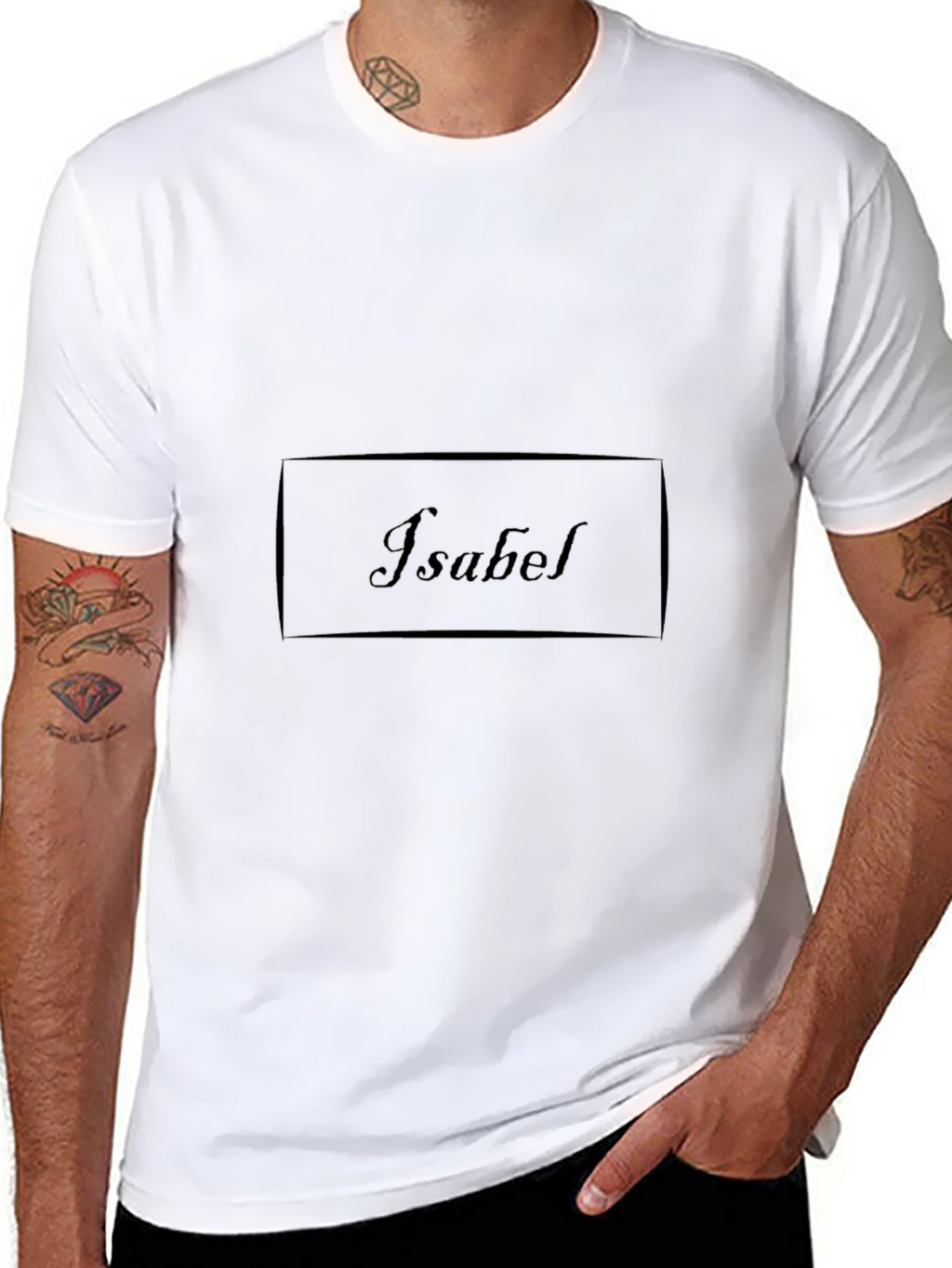 Isabel Personalized Black T-Shirt
