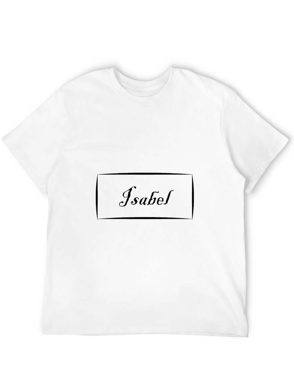 Isabel Personalized Black T-Shirt