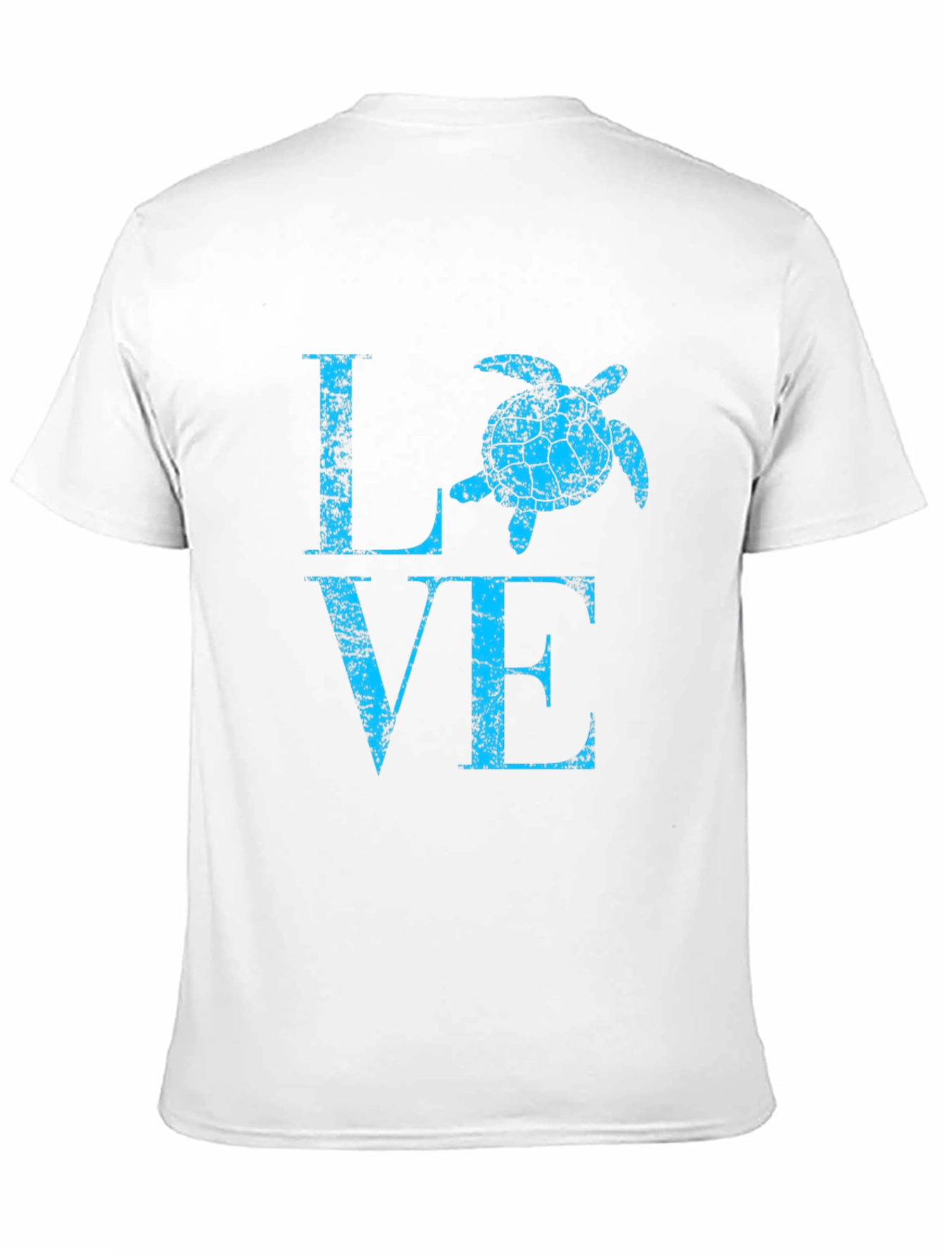 Turtle Love Graphic Tee - Black Cotton Casual Shirt