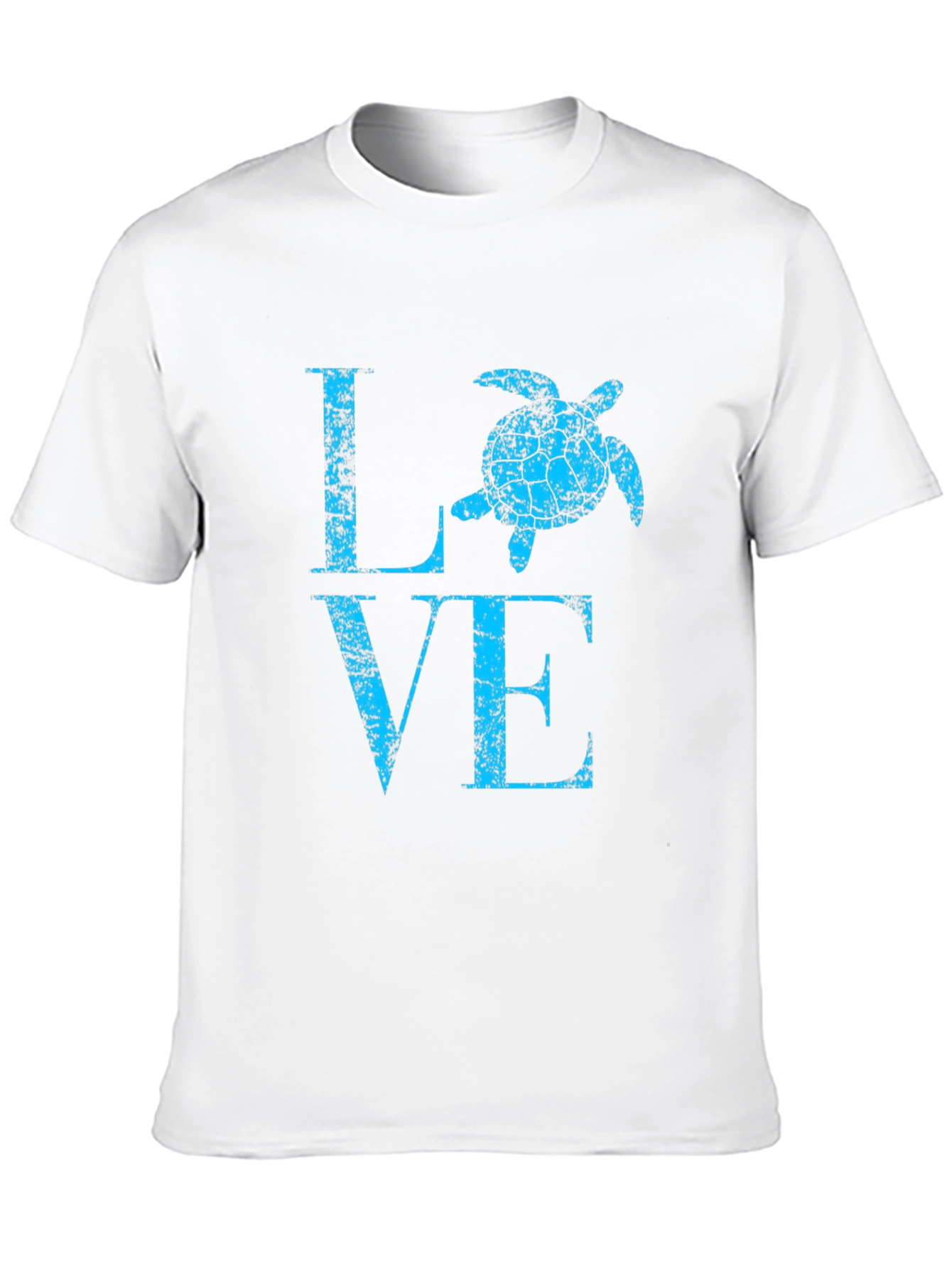 Turtle Love Graphic Tee - Black Cotton Casual Shirt