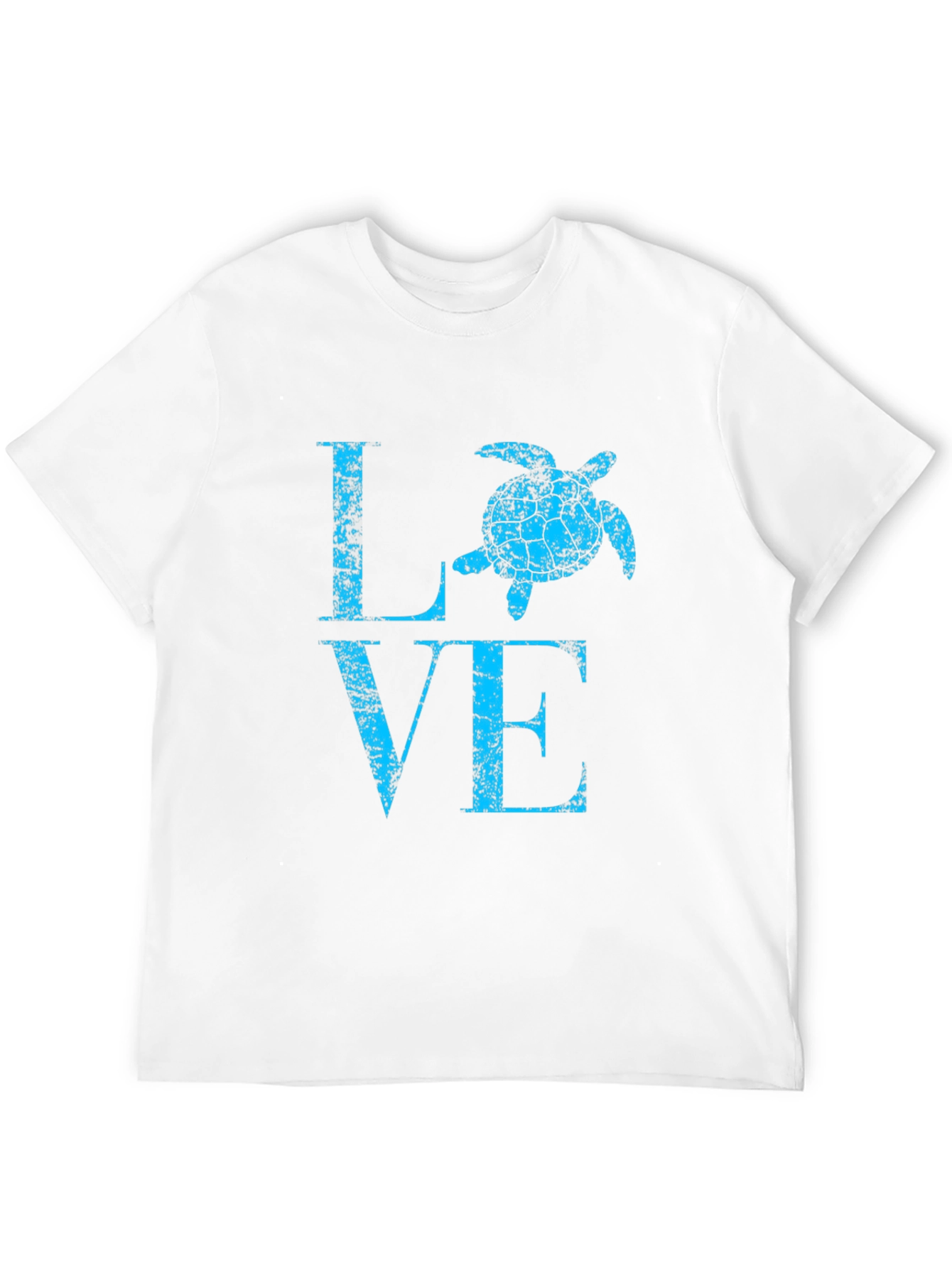Turtle Love Graphic Tee - Black Cotton Casual Shirt