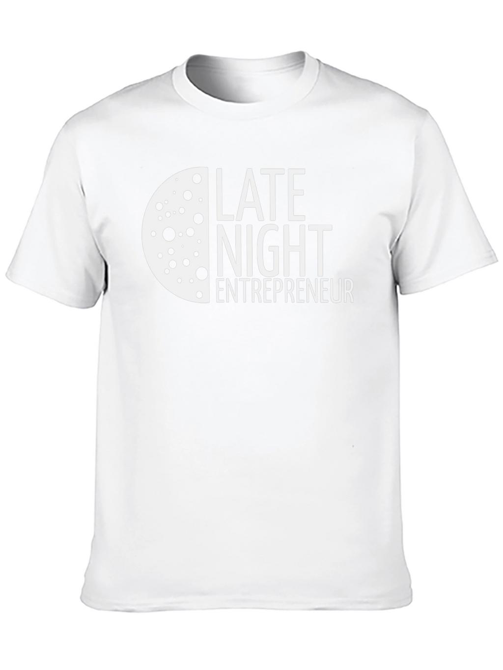Late Night Entrepreneur T-Shirt - Black Crew Neck