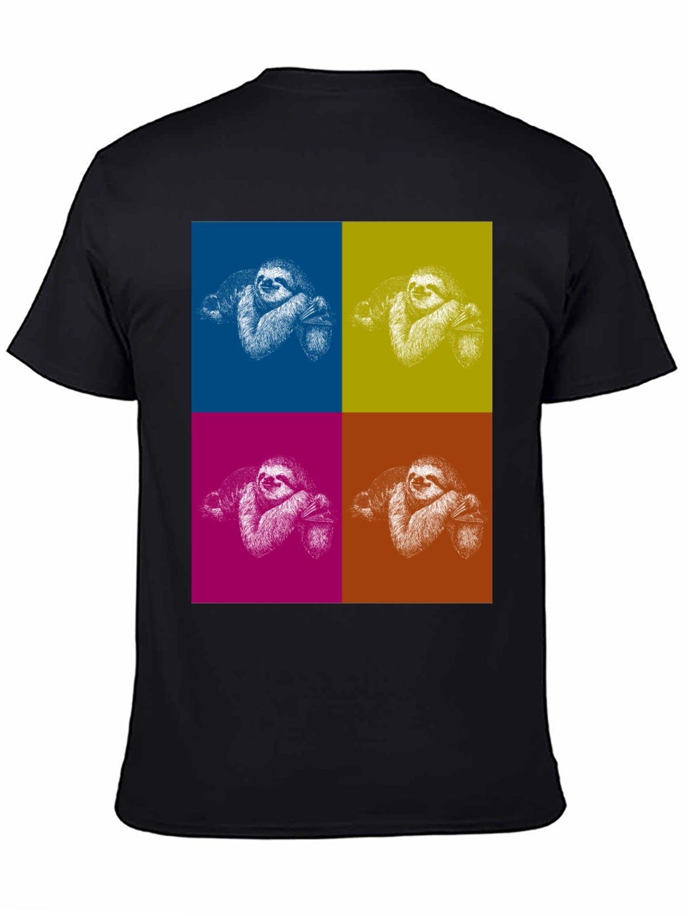 Pop Art Sloth Graphic Tee - Fun & Unique Design