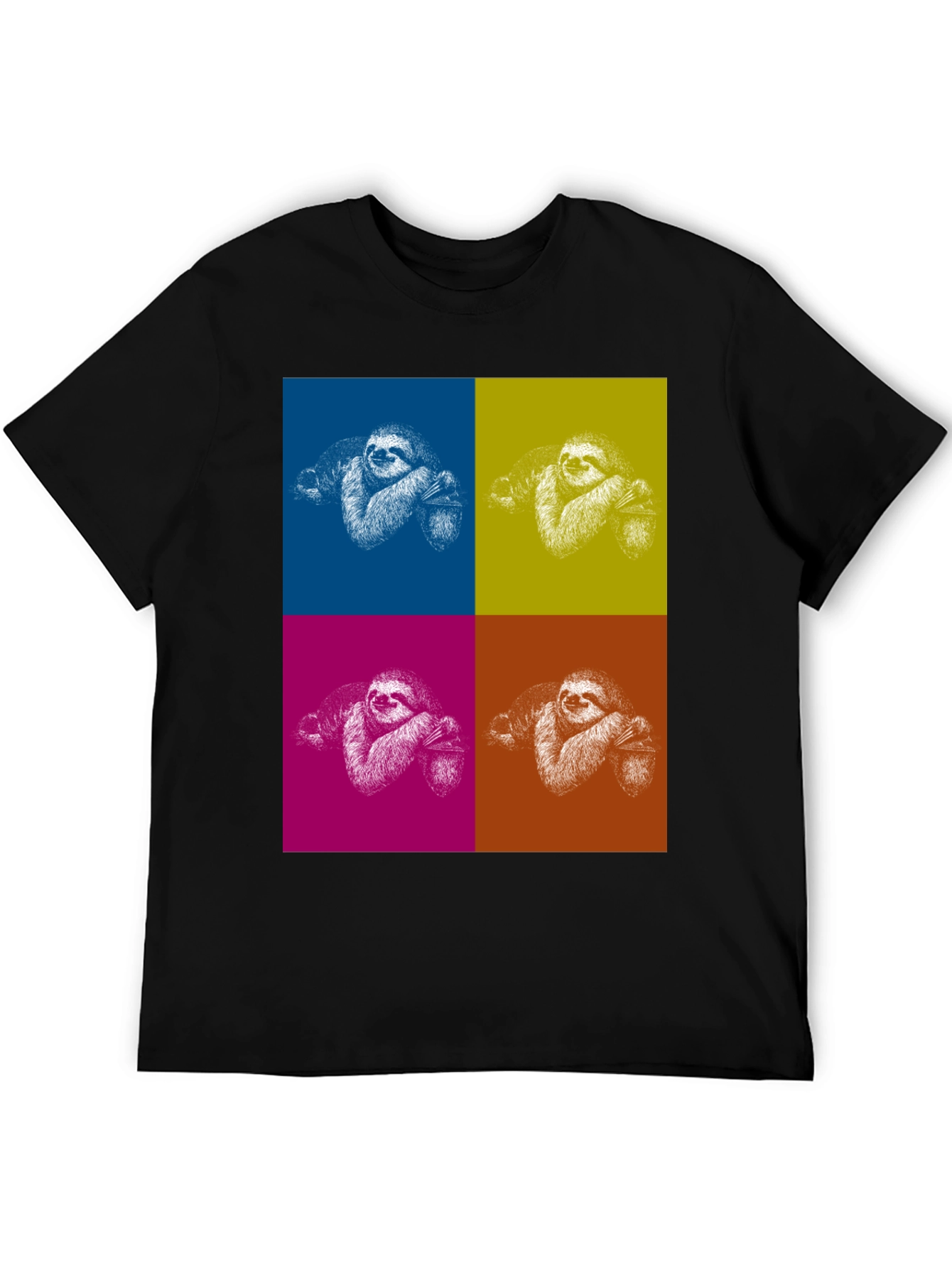 Pop Art Sloth Graphic Tee - Fun & Unique Design