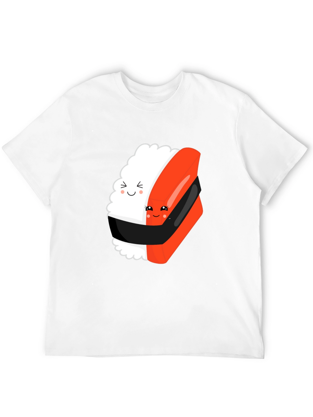 Sushi Hug Black T-Shirt: Cute & Comfy Unisex Tee