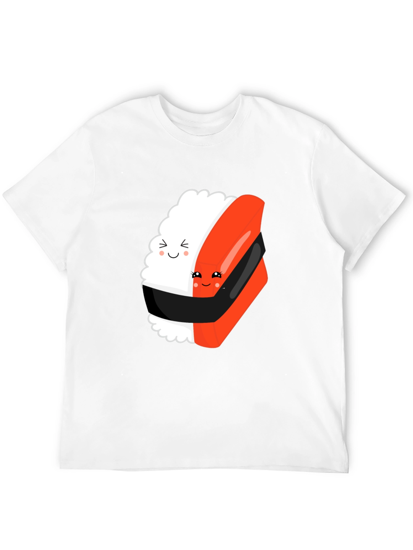 Sushi Hug Black T-Shirt: Cute & Comfy Unisex Tee
