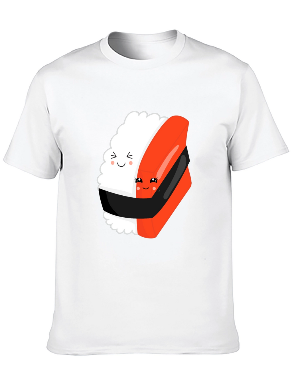 Sushi Hug Black T-Shirt: Cute & Comfy Unisex Tee
