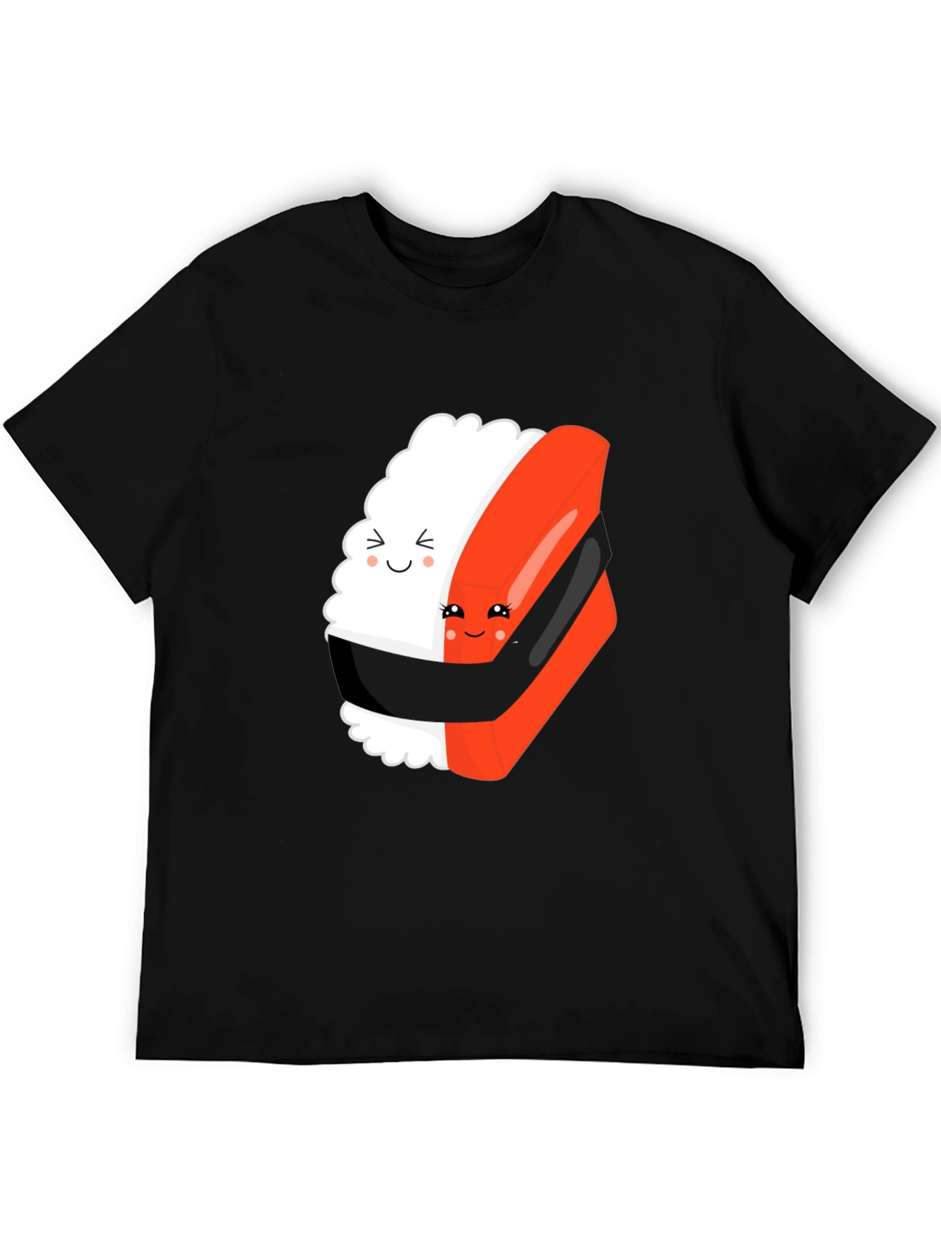 Sushi Hug Black T-Shirt: Cute & Comfy Unisex Tee