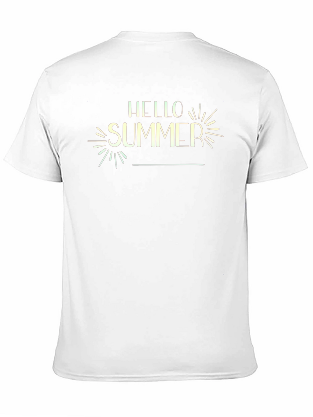 Hello Summer Graphic Black T-Shirt