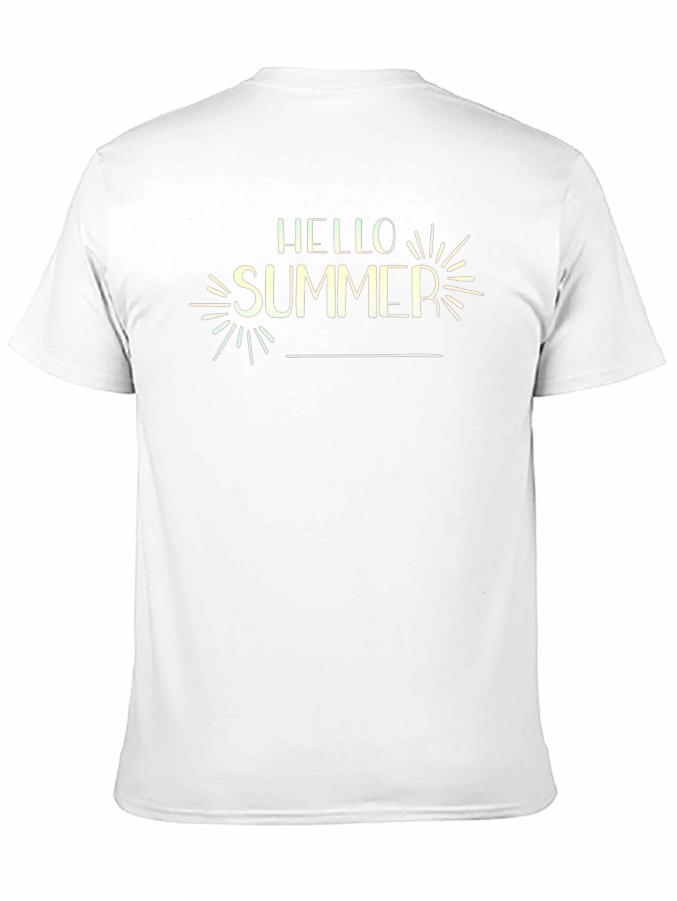 Hello Summer Graphic Black T-Shirt