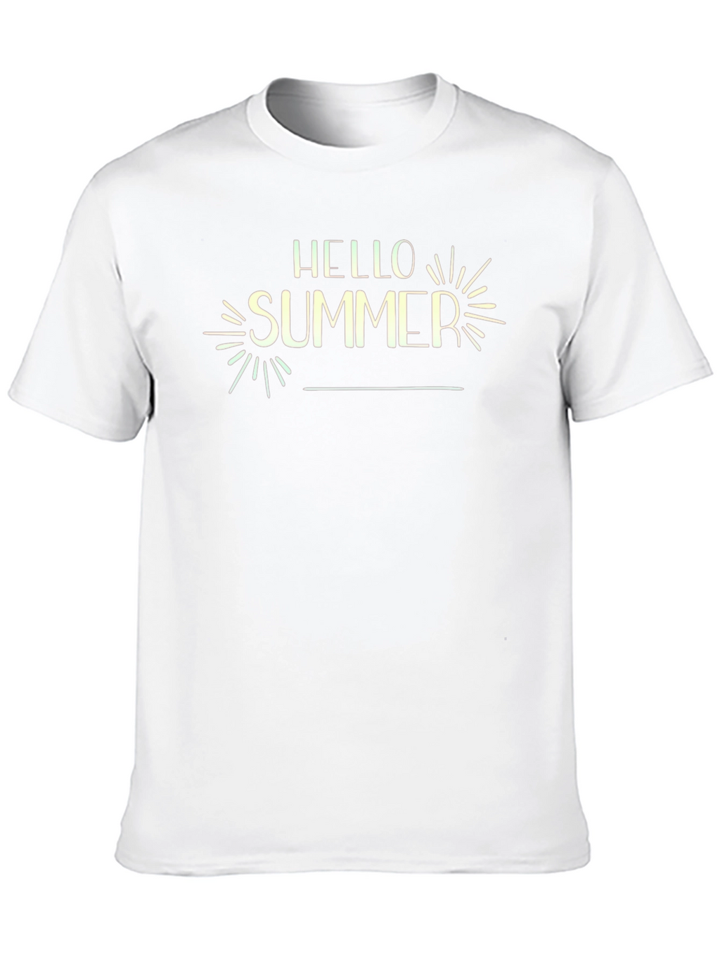 Hello Summer Graphic Black T-Shirt