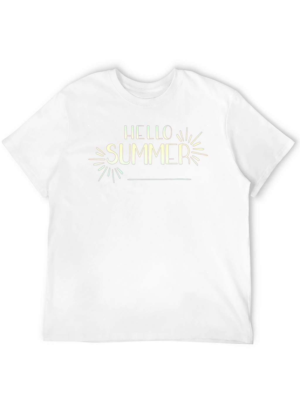Hello Summer Graphic Black T-Shirt