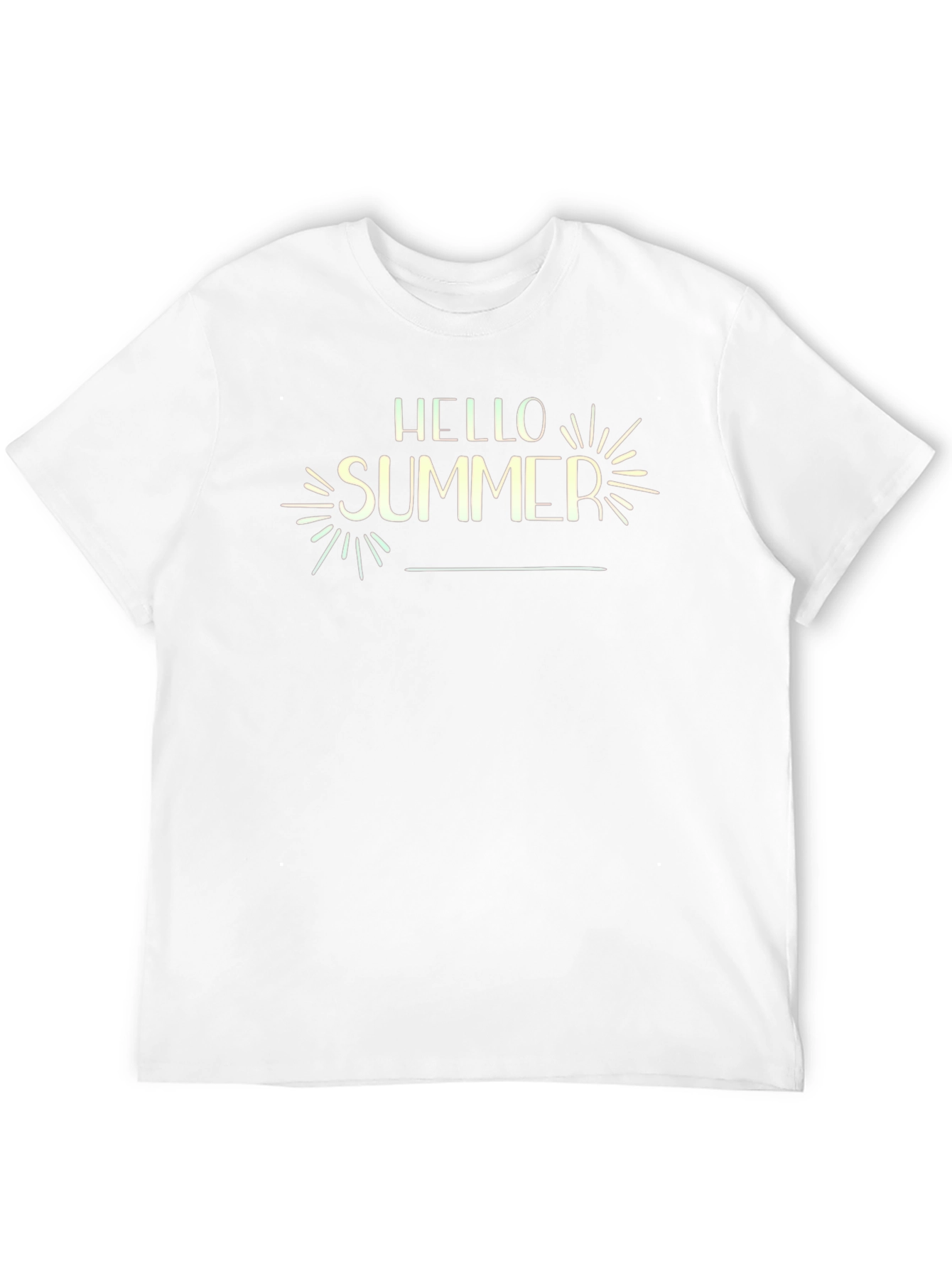 Hello Summer Graphic Black T-Shirt