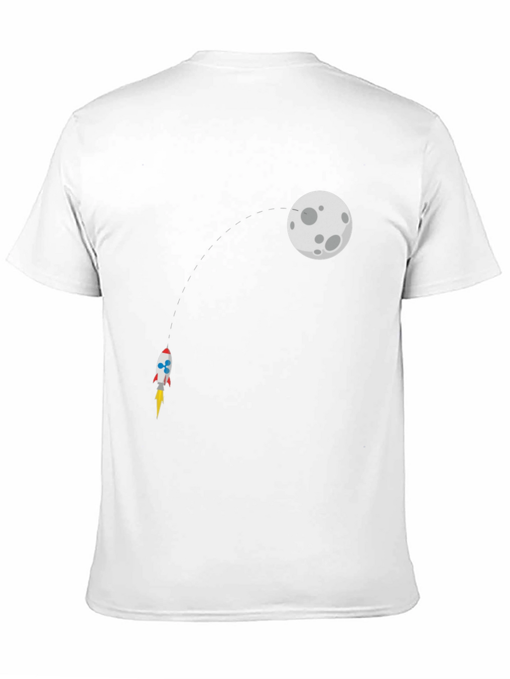 Rocket to the Moon Black T-Shirt