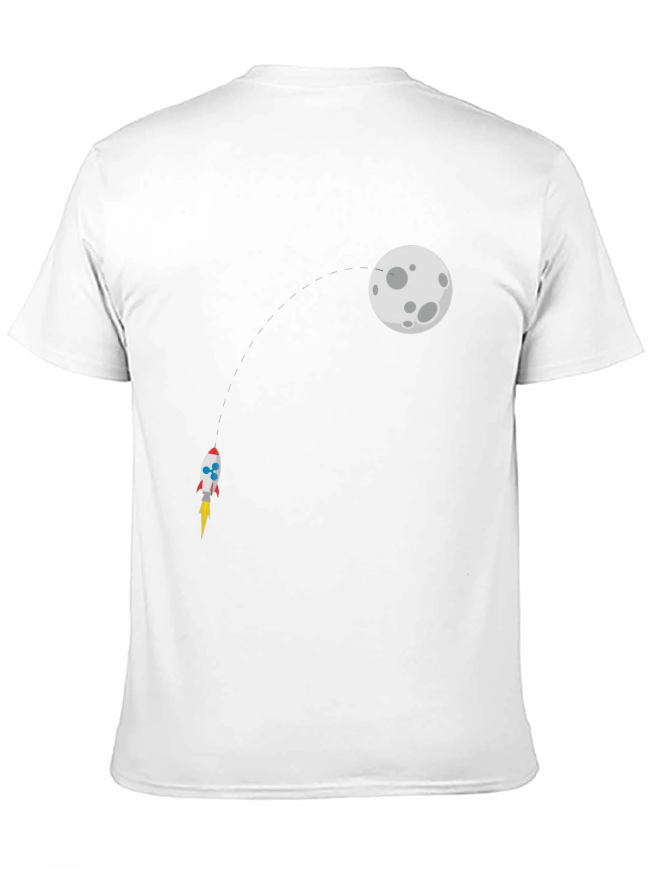 Rocket to the Moon Black T-Shirt