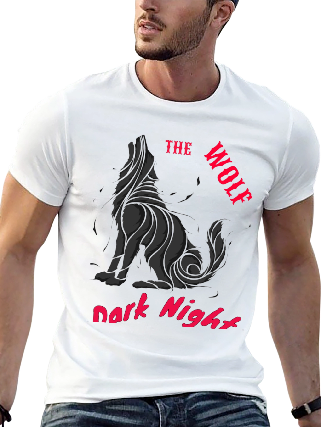 The Wolf Dark Night Graphic T-Shirt