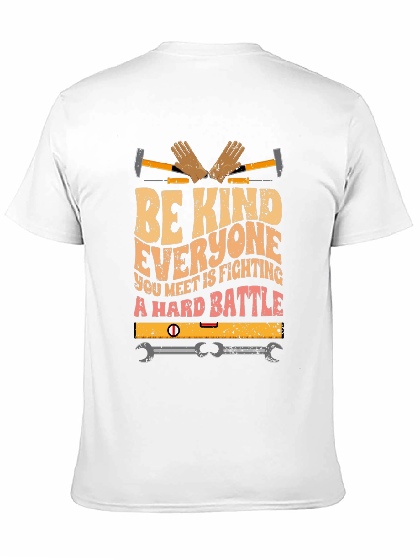 Be Kind Shirt - Construction Worker Graphic Tee
