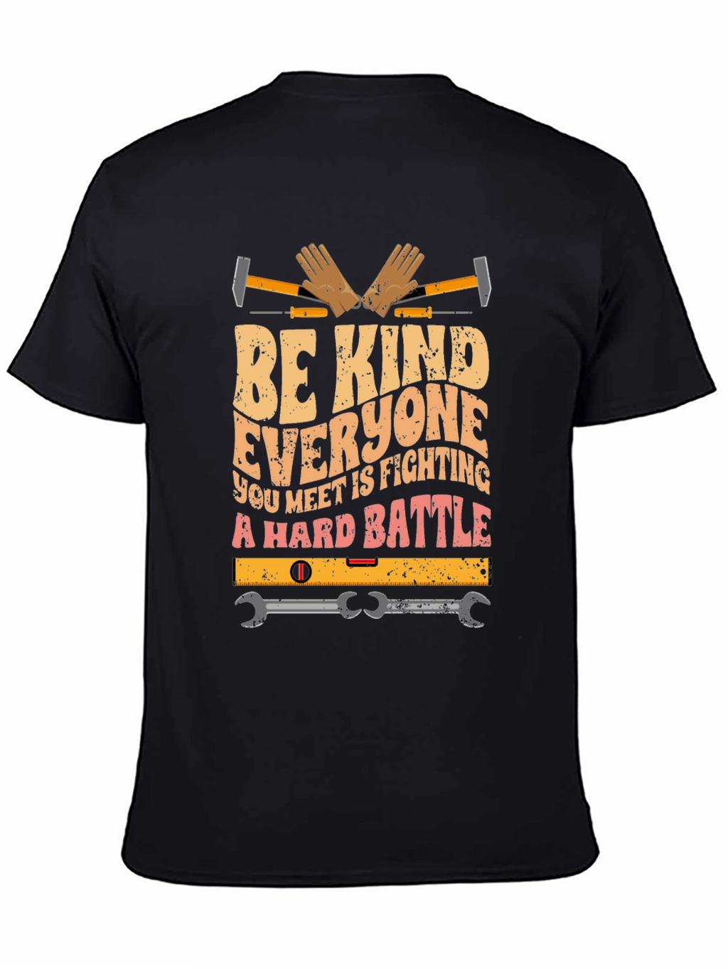 Be Kind Shirt - Construction Worker Graphic Tee