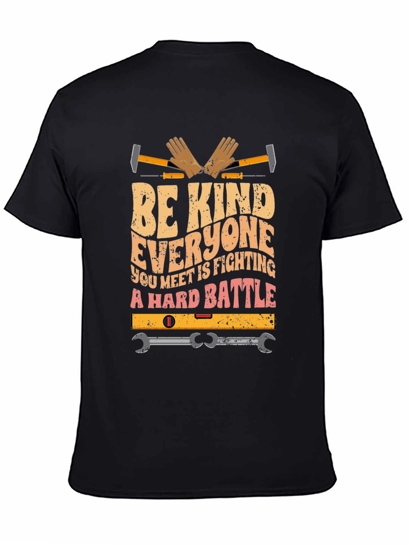 Be Kind Shirt - Construction Worker Graphic Tee