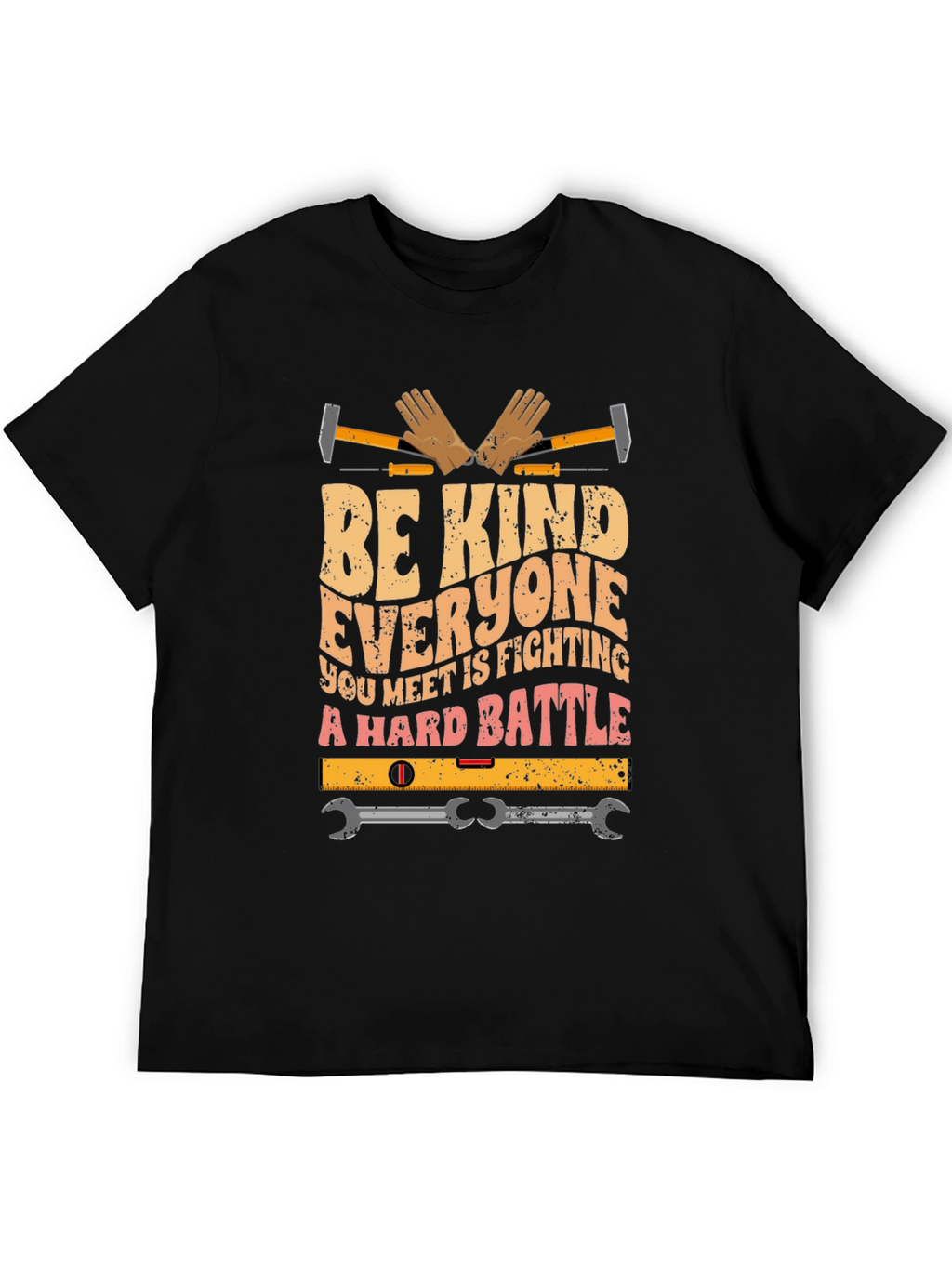 Be Kind Shirt - Construction Worker Graphic Tee