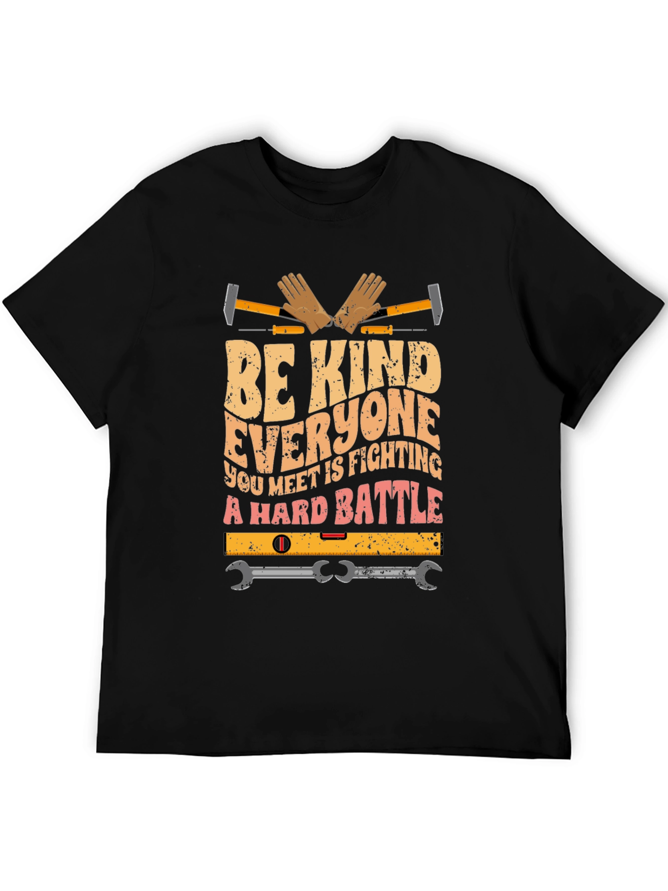 Be Kind Shirt - Construction Worker Graphic Tee