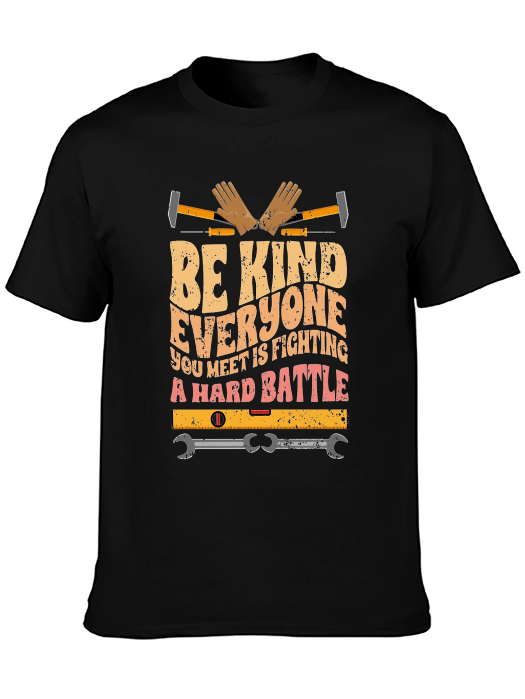 Be Kind Shirt - Construction Worker Graphic Tee