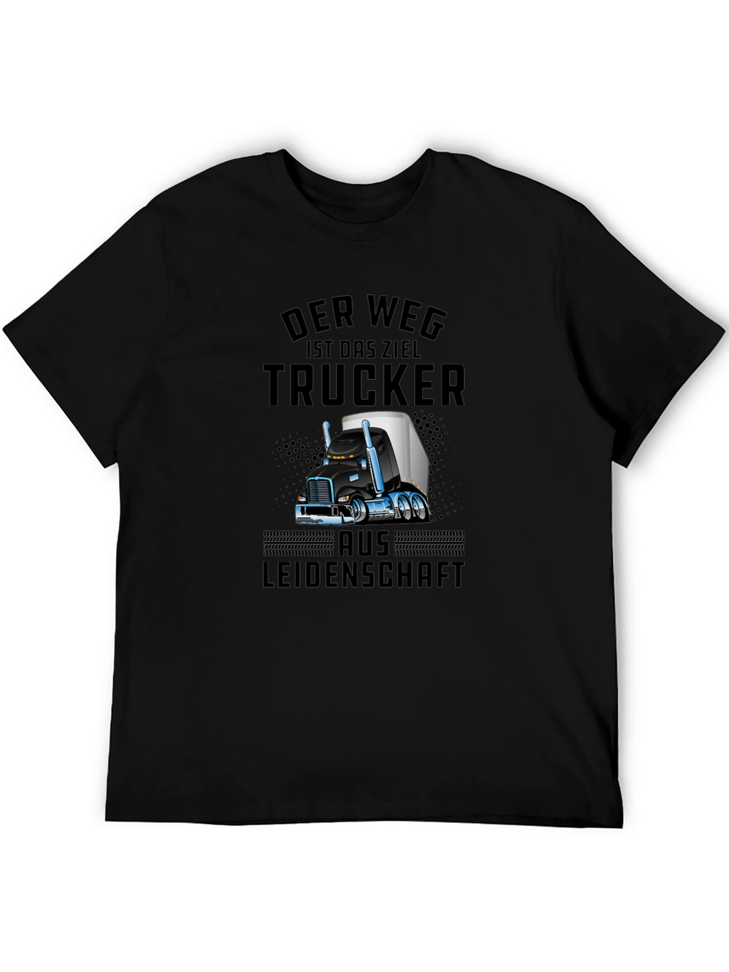Trucker Passion Graphic T-Shirt