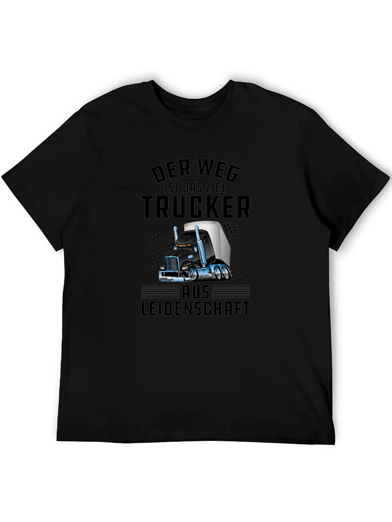 Trucker Passion Graphic T-Shirt
