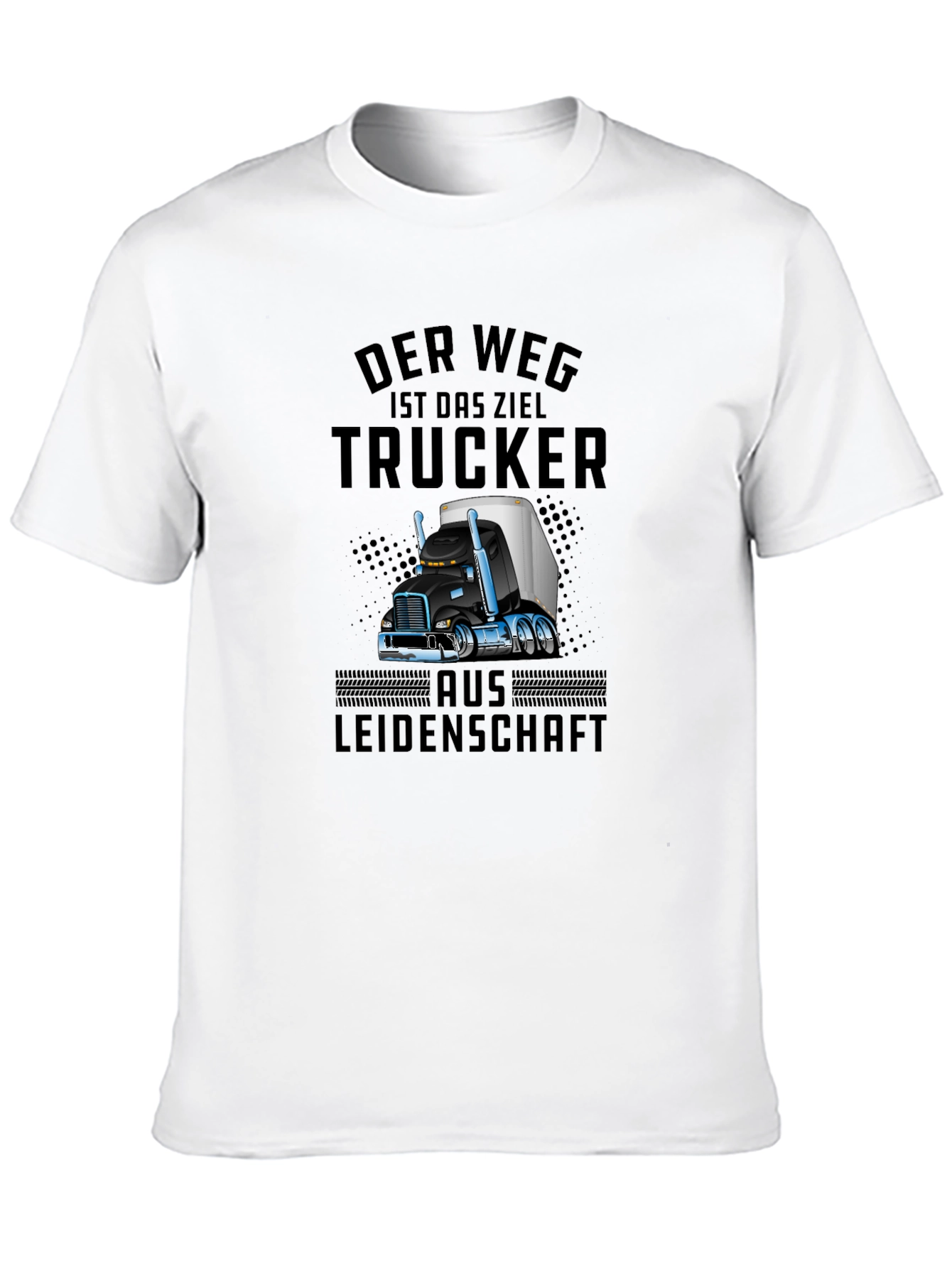 Trucker Passion Graphic T-Shirt