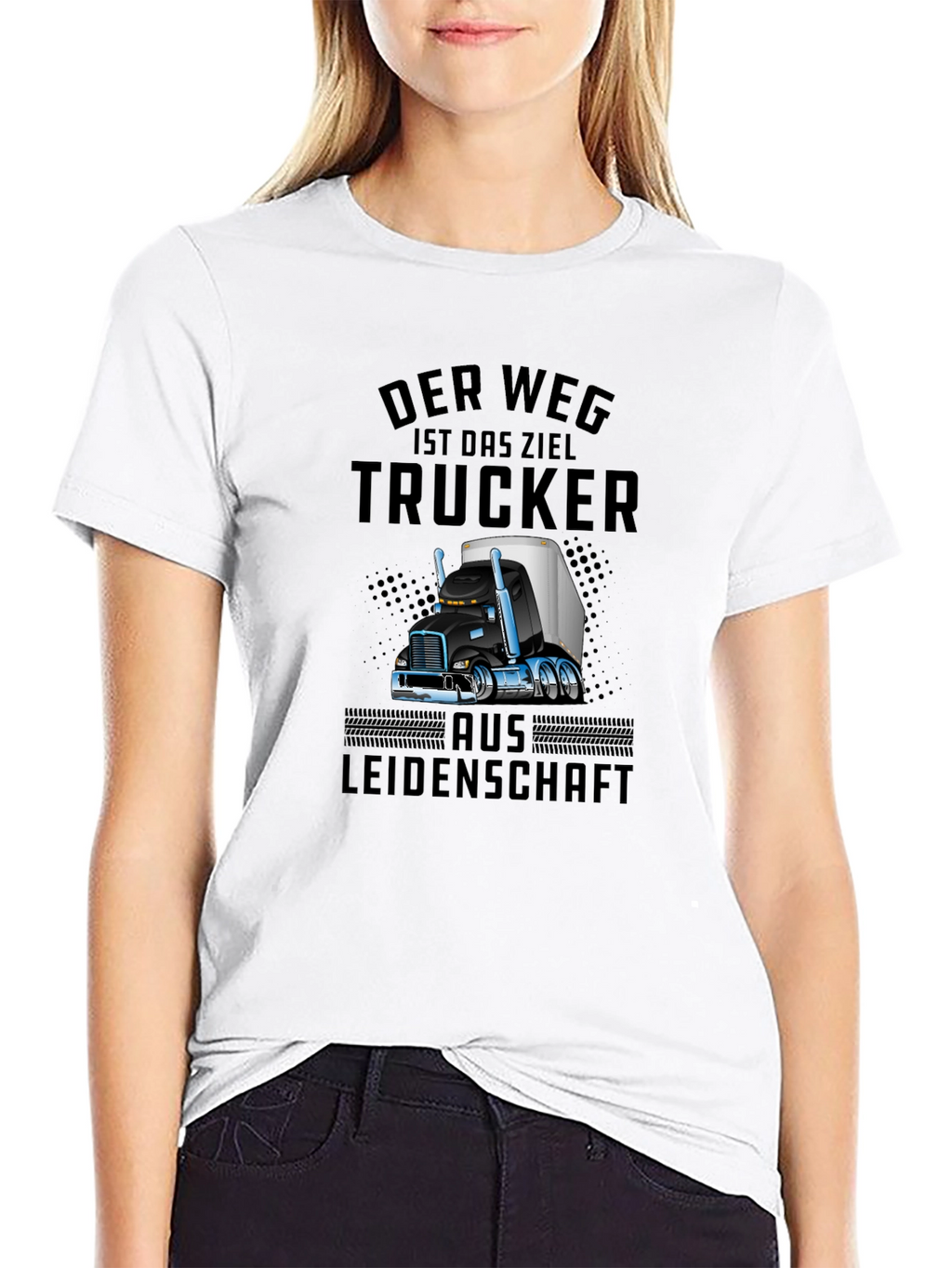Trucker Passion Graphic T-Shirt