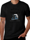 Trucker Passion Graphic T-Shirt