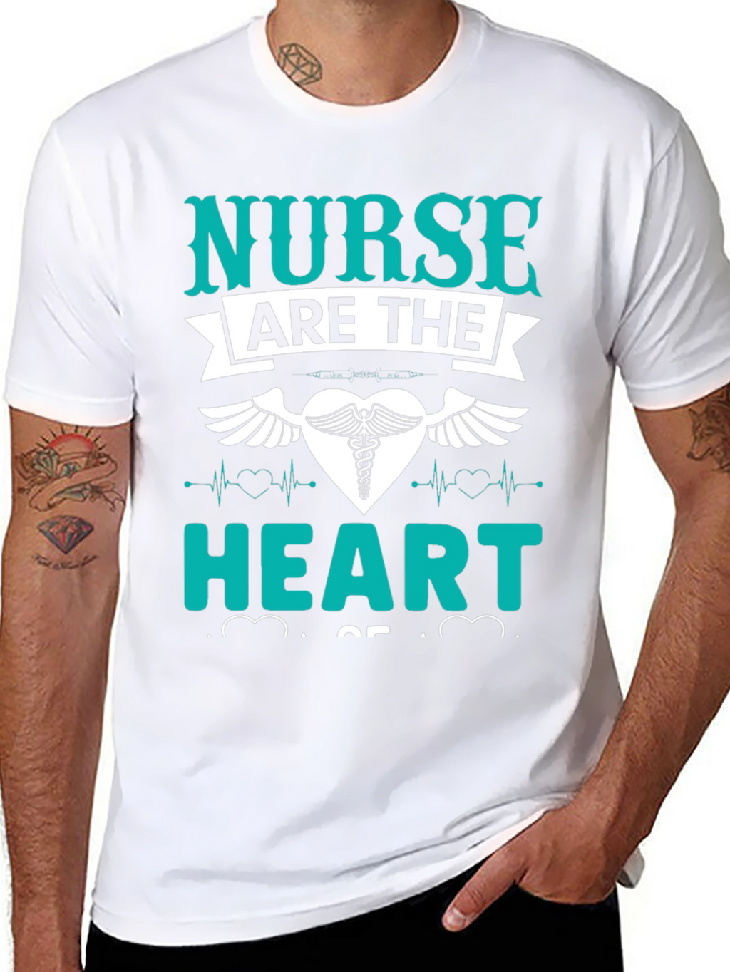 Nurse Heart T-Shirt - Medical Profession Apparel