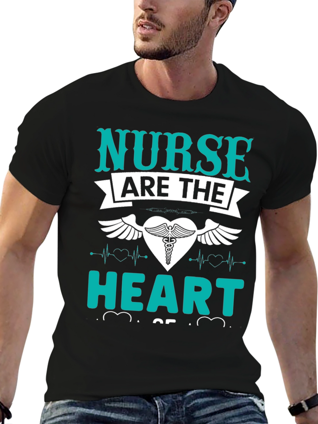Nurse Heart T-Shirt - Medical Profession Apparel