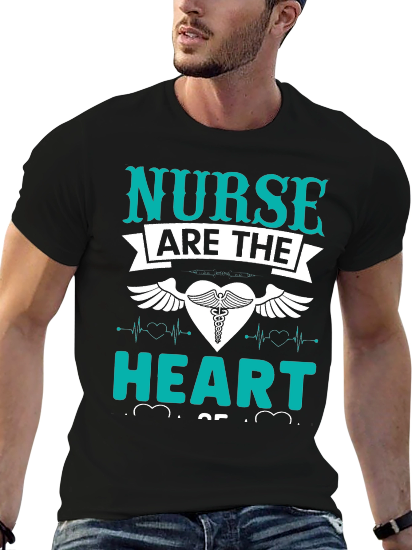 Nurse Heart T-Shirt - Medical Profession Apparel